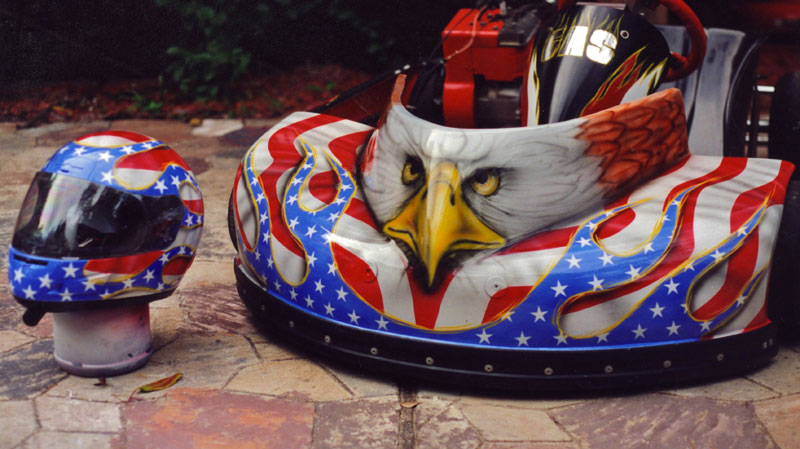 Eagle American Flag Cart and helmet by Zuyus