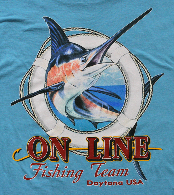 Marlin fishing shirt design