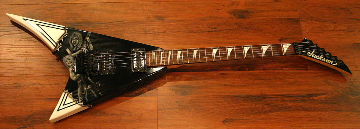 airbrush guitar Randy Rhoades