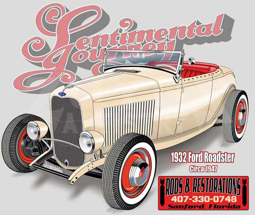 Chuck burns rods and restorations 32 roadster