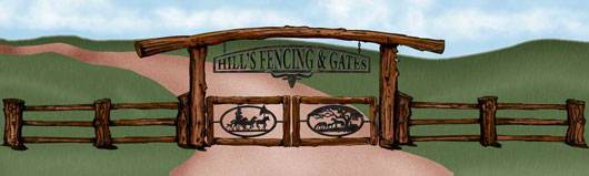 Hills fencing logo