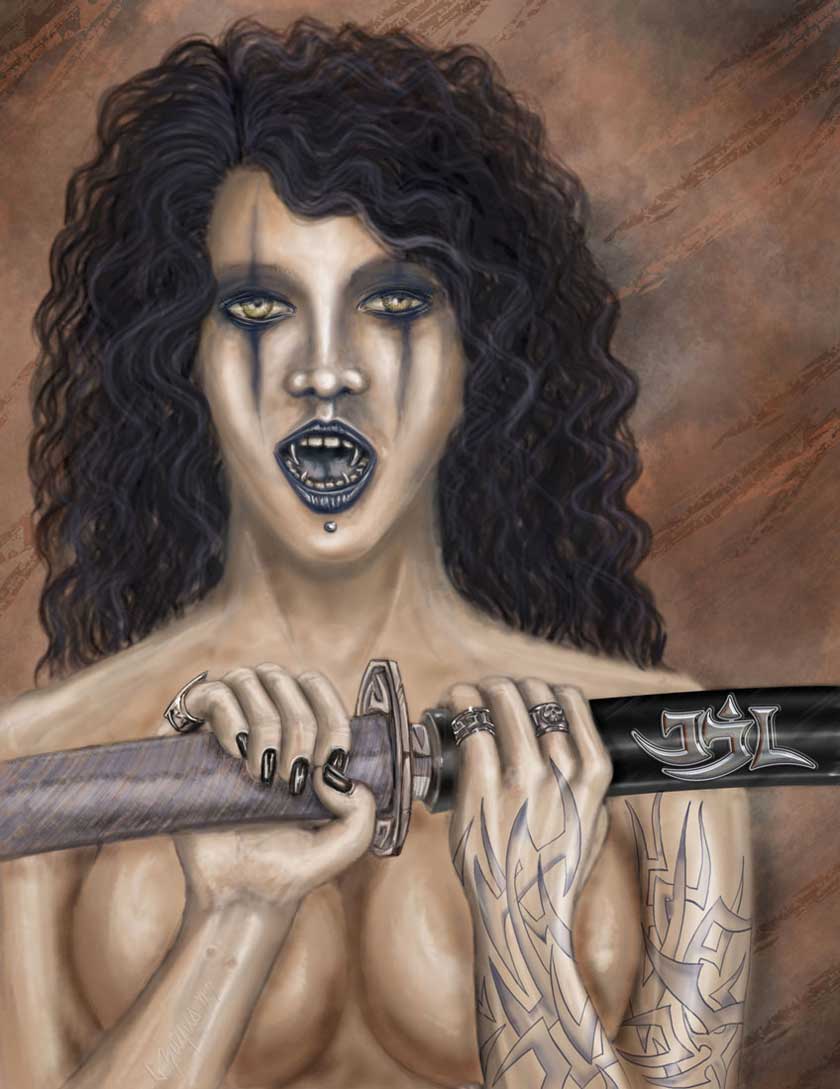 vampire girl with sword/zuyus