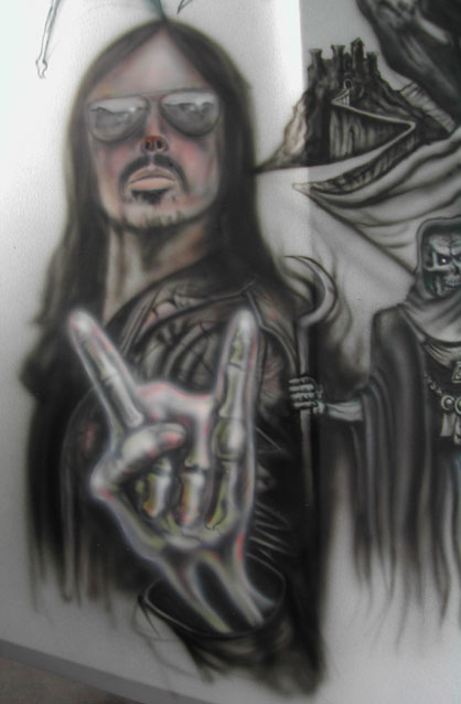 monstermagnet portrait on hood