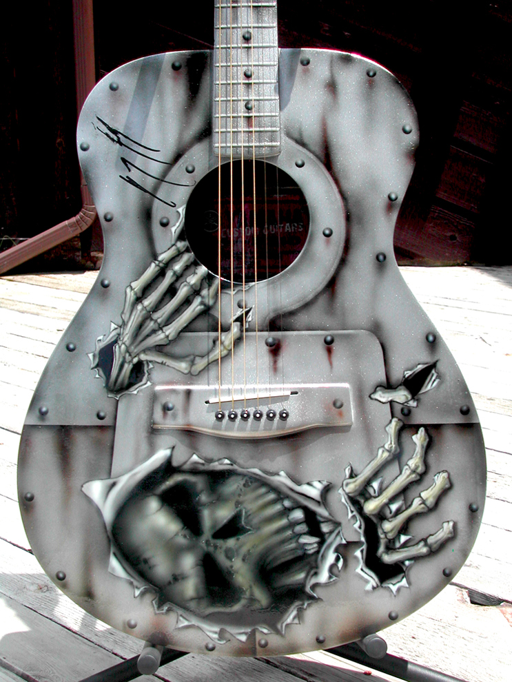 skull acoustic lynch autograph